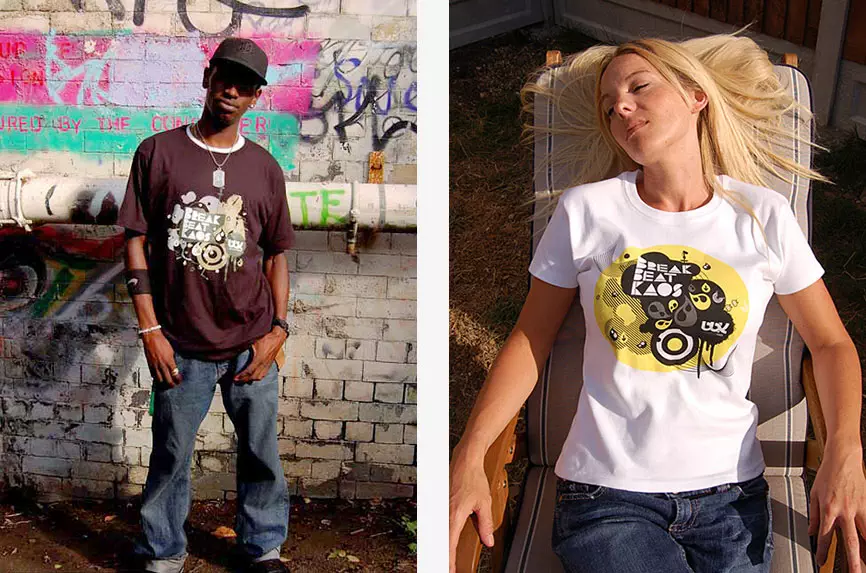Breakbeat Kaos t-shirt designs