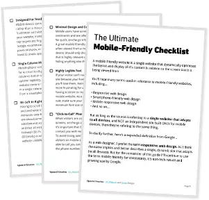 The Ultimate Mobile-Friendly Checklist pages