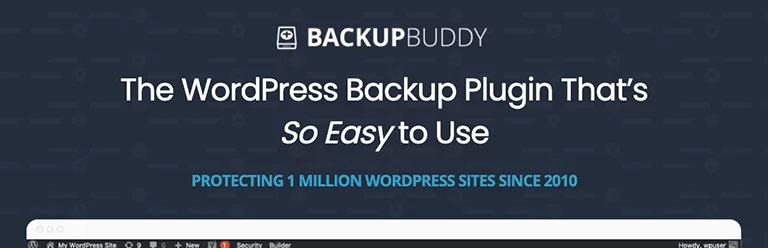 BackupBuddy WordPress plugin banner