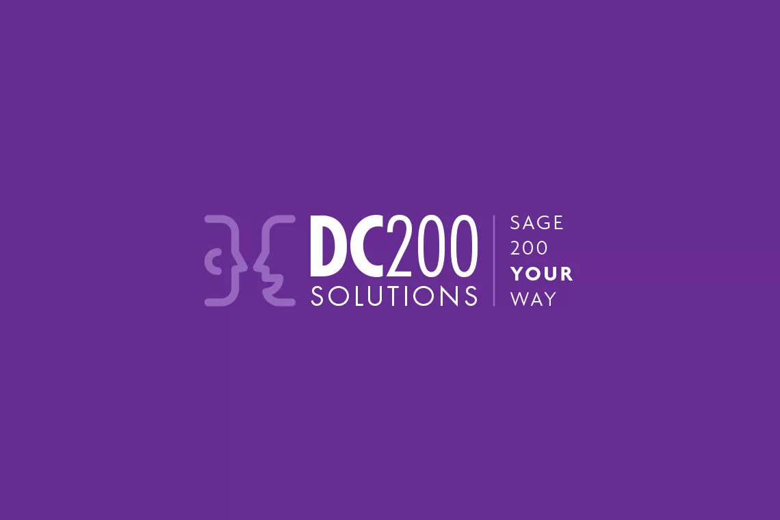DC200 Solutions logo design reverse