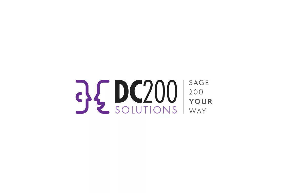 DC200 Solutions logo design