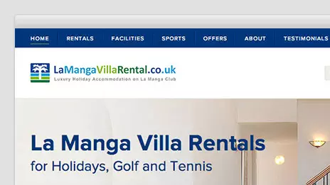 La Manga Villa Rental WordPress theme design case study