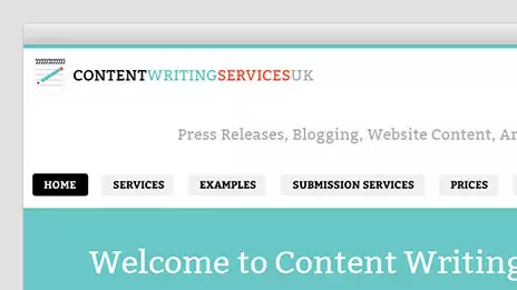Content Writing Services UK web design case study