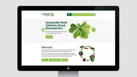 All Green Recycling WordPress theme design case study