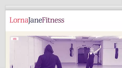 Lorna Jane Fitness one-page website design case study