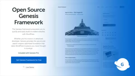 Genesis Framework for WordPress sales page