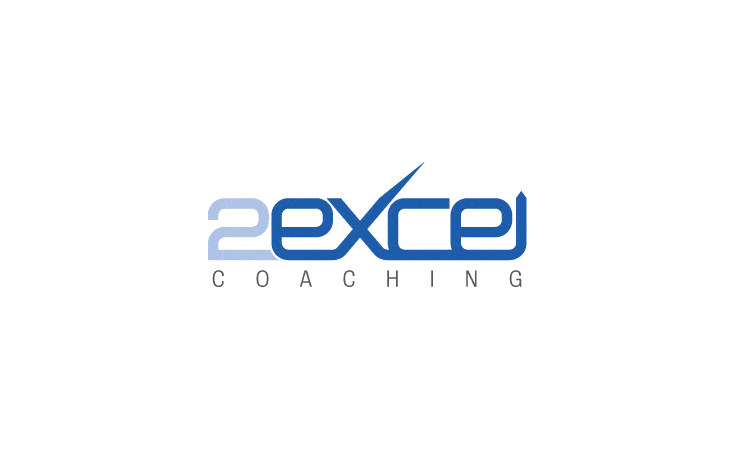 Logo and identity design reverse for 2Excel Coaching