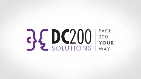 DC200 Solutions logo design thumbnail